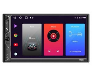 Автомагнітола SIGMA F7232 Android, 2 Din, 7, 1280x720, Multicolor, 2Gb, 32Gb, Bluetooth, Wi-Fi, GPS, microSD, USB,