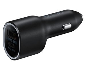 Автомобільний зарядний пристрій Samsung 40W Car Charger Black (EP-L4020NBEG)