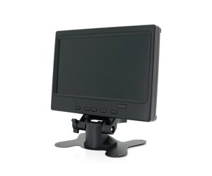 Автомобільний РК-монітор 7(16:9) панель IPS, AV/VGA/HDMI роз'єми, 1024*600ips, 12-24V, BOX