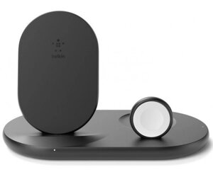 Belkin 3-in-1 Wireless Pad/Stand/Apple Watch[Зарядний пристрій бездротовий 3в1 iPhone/Watch/AirPods, чорний]