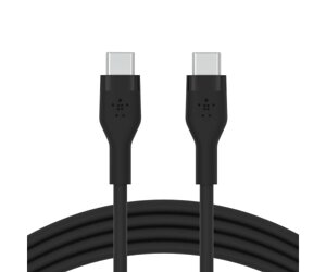 Belkin Кабель USB-A - USB-C силіконовий, з кліпсою, 2м, чорний