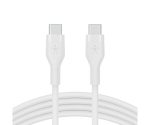 Belkin Кабель USB-С - USB-C силіконовий, з кліпсою, 2м, білий