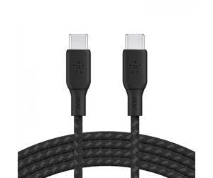 Belkin Кабель заряджання/синхронізації USB-С > USB-С 2м, 100Вт, плетений, чорний