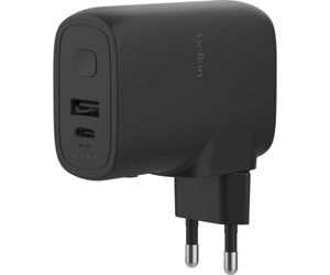 Belkin Зарядний пристрій мережевий 25Вт USB-С PD, PowerBank 5000мА·год, кабель USB-C > USB-C, 1м, чорний