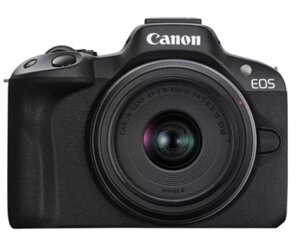 Бездзеркальний фотоапарат Canon EOS R50 kit RF-S 18-45mm IS STM Black (5811C033)