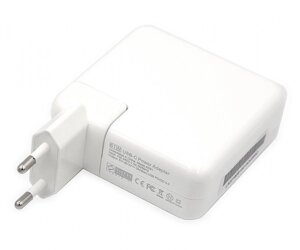 Блок живлення для ноутбуків PowerPlant APPLE 220V, 20V 61W (USB Type-C)