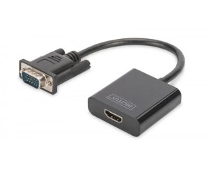 Digitus адаптер VGA - HDMI full HD