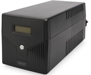 Digitus дбж line-interactive, 1500VA/900W, LCD, 4xschuko, RJ45, RS232, USB