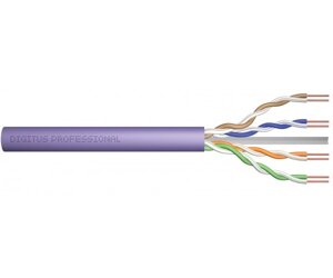 Digitus кабель CAT 6 U-UTP, 100m, AWG 23/1, LSZH-1, фіолетовий