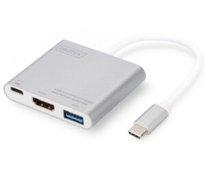 Digitus USB type-C multi adapter 4K 30hz HDMI, USB 3.0, USB-C