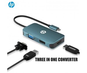 Док-станція USB3.1 type-C > DP/HDMI/VGA DHC-CT200 HP