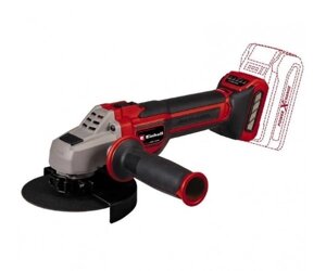 Einhell Шліфмашина кутова акумуляторна TP-AG 18/125 CE QLI - Solo, PXC, 125мм, 18В, 3000-10500обхв, постійні оберти,