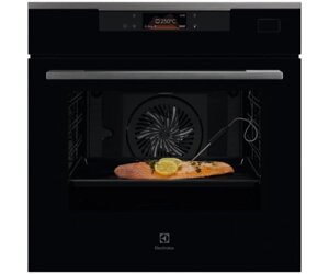 Electrolux Духовий шафа електричний, 70л, А, пара, дисплей, конвекція, ф-ція пароварки, телескопічні напрямні, чорний