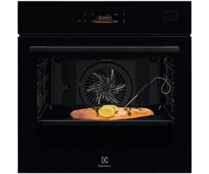 Electrolux Духовий шафа електричний, 70л, А, пара, дисплей, конвекція, ф-ція пароварки, телескопічні напрямні, чорний