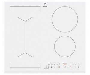 Electrolux Варильна поверхня індукційна, 60см, розширена зона, білий