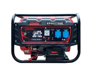 Генератор бензин COVAX ЕРН37700Е, однофазний 220V, 50Hz, 2,8KVA (3,0KW), об'єм 15л