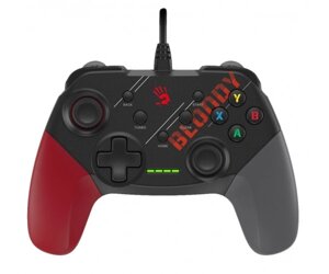 Геймпад Bloody GP30, Black/Red/Grey, USB, для ПК / PS3 / Switch / Android, подвійна вібрація, 1.8 м