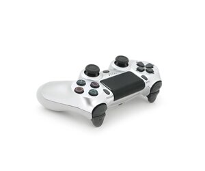 Геймпад Brazzers бездротовий для PS4 Wireless DUALSHOCK 4, роз'єм для навушників, LED light bar, Silver-White, 3.7V,