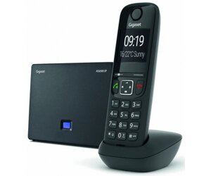 Gigaset IP-радіотелефон DECT AS690, чорний