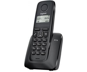 Gigaset Радіотелефон DECT A116 Black