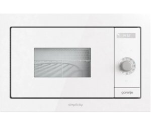 Gorenje Мікрохвильова піч вбудовувана Simplicity, 23л, міх. управл., 900Вт, гриль, дисплей, білий