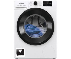 Gorenje Пральна машина фронтальна, 8кг, 1400, A, 55см, дисплей, інвертор, пара, Wi-Fi, білий