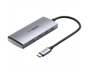 Хаб ugreen CM480 USB-C to 2 USB 3.2+2USB-C adapter 10G (UGR-30758)