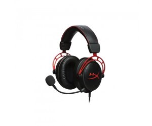 HyperX Гарнітура ігрова Cloud Alpha, mini-jack/dual 3.5мм, 1.3м/2м чорно-червоний