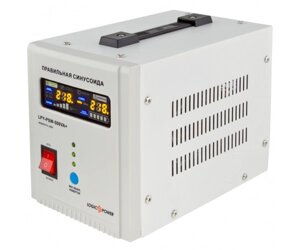 Джерело безперебійного живлення LogicPower LPY-PSW-500VA+Lin. int., AVR, 2 x евро, LCD, метал, з правильною