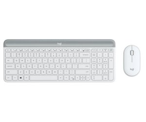 IT набір Logitech MK470 Slim Wireless Combo, US, Off-White (920-009205) (6836274)