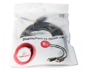 Кабель displayport-HDMI 5 м cablexpert (CC-DP-HDMI-5M)