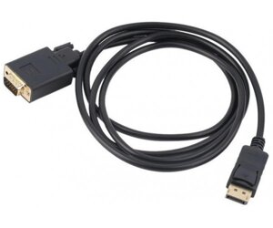 Кабель DisplayPort M - VGA M, 1.8м чорний