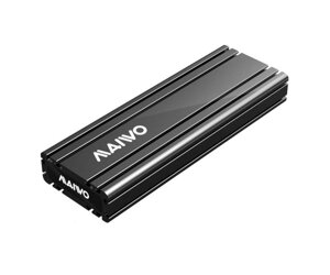 Кишеня зовнішня M. 2 Maiwo K1686P, Black, NVMe, USB 3.1, формат 2230/2242/2260/2280, алюмінієвий корпус