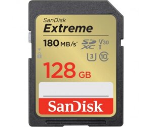 Карта памяті sandisk 128 GB SDXC UHS-I U3 V30 extreme (sdsdxva-128G-GNCIN)