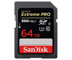 Карта памяті sandisk 64 GB SDXC UHS-II U3 V90 extreme pro sdsdxdk-064G-GN4in