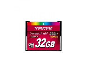 Карта памяті Transcend 32 GB 800X CompactFlash Card TS32GCF800