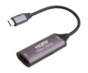 Карта відеозахоплення PowerPlant HDMI in, 2.0 USB, Type-C (HDVC2-C)