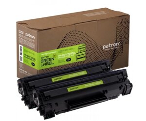 Картридж Canon 725, Black, LBP-6000/6020, MF3010, 1600 стор, Patron Green, Dual Pack (PN-85A/725DGL)