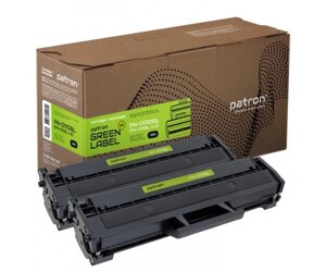 Картридж Samsung MLT-D111S, Black, SL-M2020/M2070, 1000 стор, Patron Green, Dual Pack (PN-D111DGL)