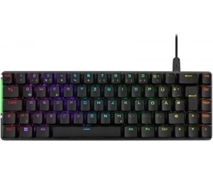 Клавiатура asus ROG falchion ace LED 68key NX RD black (90MP0346-BKUA01)