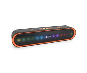 Колонка kisonli LED-915 bluetooth 5.0, 2х5W, 1200mah, USB/TF/BT/FM/AUX, DC: 5V/1A, orange, BOX, Q30