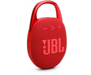 Колонка портативна 1.0 JBL Clip 5 Red, 7B, Bluetooth, живлення від акумулятора, IP67 водонепроникна