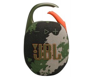 Колонка портативна 1.0 JBL Clip 5 Squad, 7B, Bluetooth, живлення від акумулятора, IP67 водонепроникна (JBLCLIP5SQUAD)