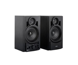 Колонки 2.0 Gemix TF-10 Black, 2 x 5 Вт, 20-20000Hz, МДФ, mini-jack 3.5, RCA, керування спереду