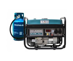 Комбінований генератор (газ-бензин) Konner&Sohnen KS 3000 G