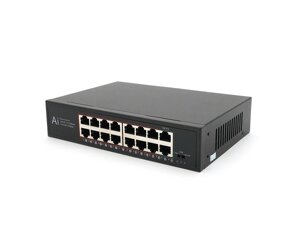 Комутатор Merlion MS1016 16 портів Ethernet 10/100 Мбіт/сек. метал AC220V.