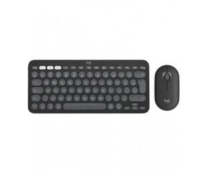 Комплект (клавіатура, миша) бездротовий Logitech Pebble 2 Combo for Mac Graphite (920-012244)