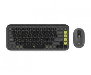 Комплект (клавіатура, миша) бездротовий Logitech Pop Icon Combo Graphite (920-013156)