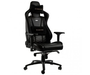 Компютерне крісло для геймера Noblechairs Epic PU leather black/gold (NBL-PU-GOL-002)