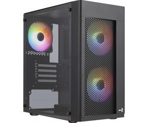 Корпус aerocool hexform-G-BK-v2 (ACCX-PV38002.11) black + бж VX plus 500 500W